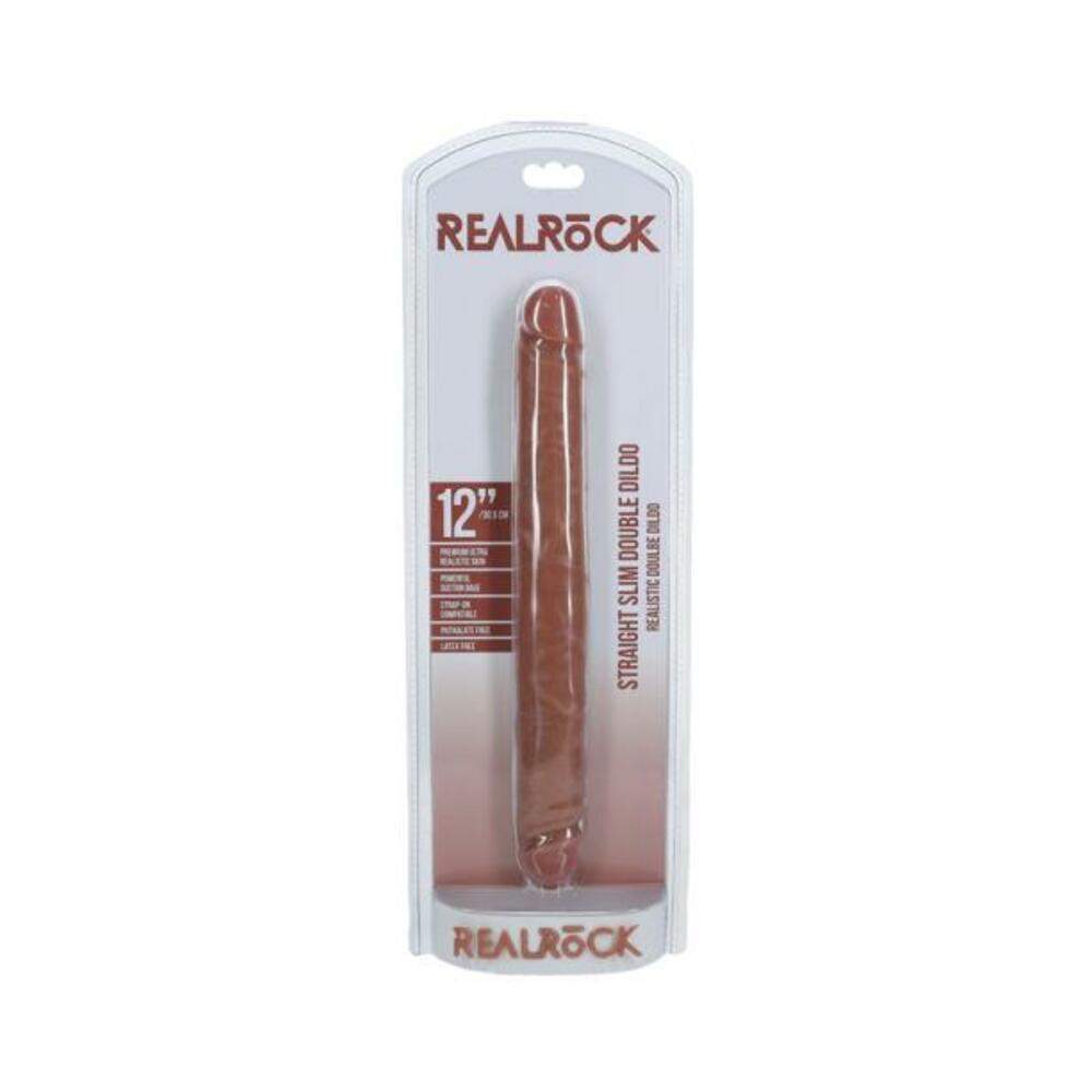 Realrock 9 In. U-shaped Double Dildo Tan