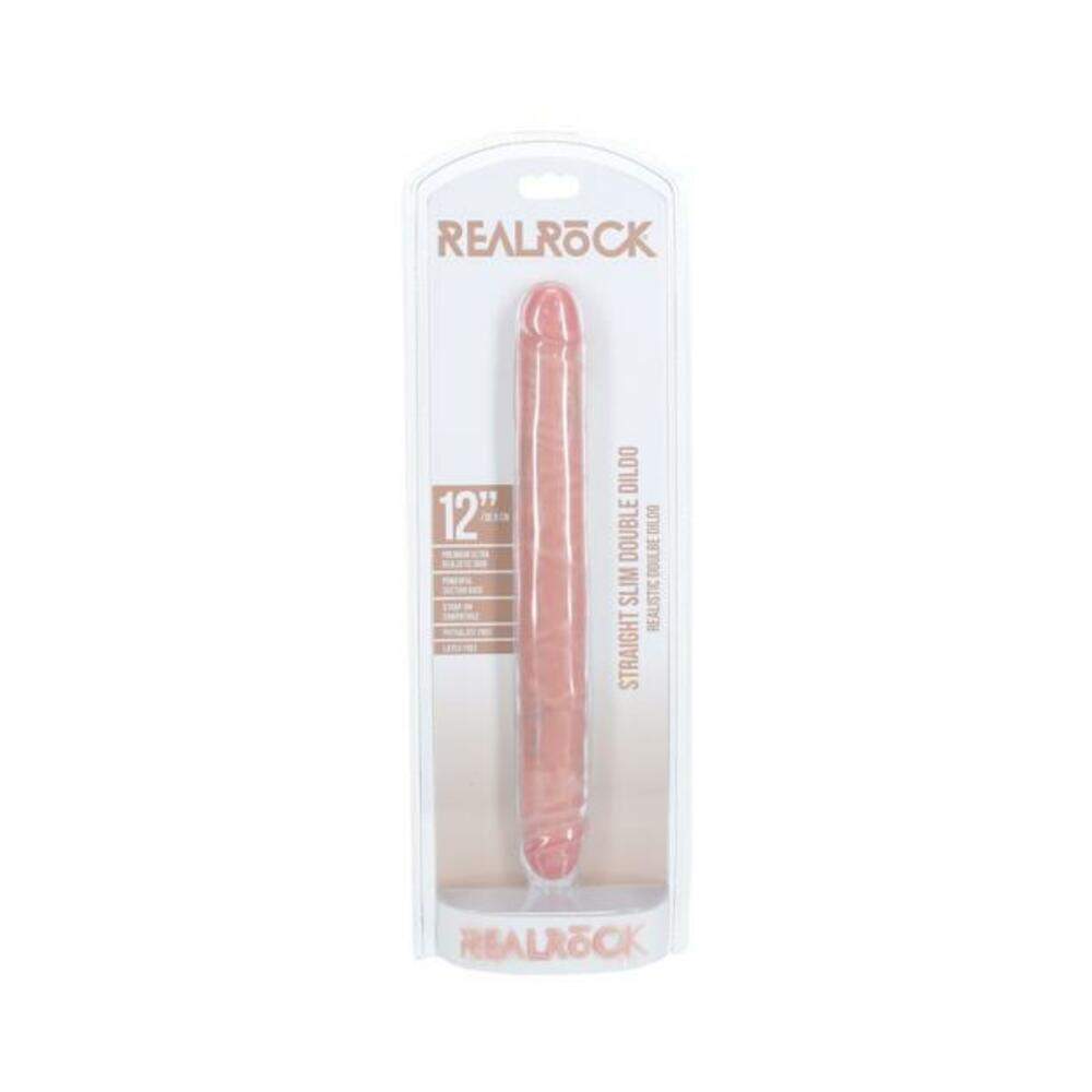 Realrock Two In One 7 In. / 8 In. Dildo Tan