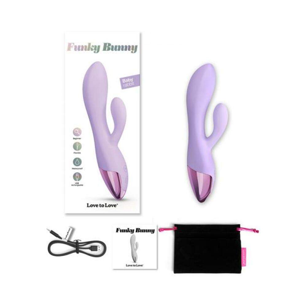 Love To Love Funky Bunny Baby Rabbit Vibrator Midnight Indigo