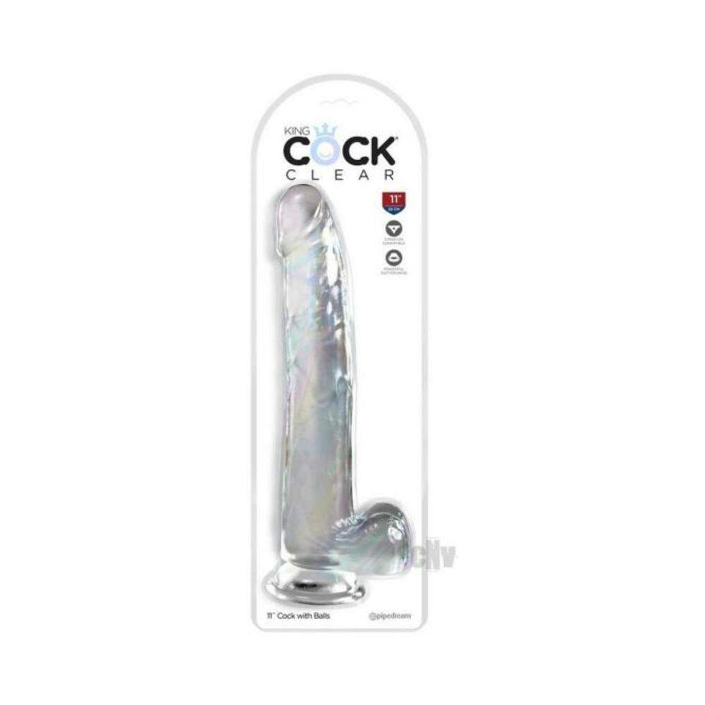 King Cock Clear 8in Purple
