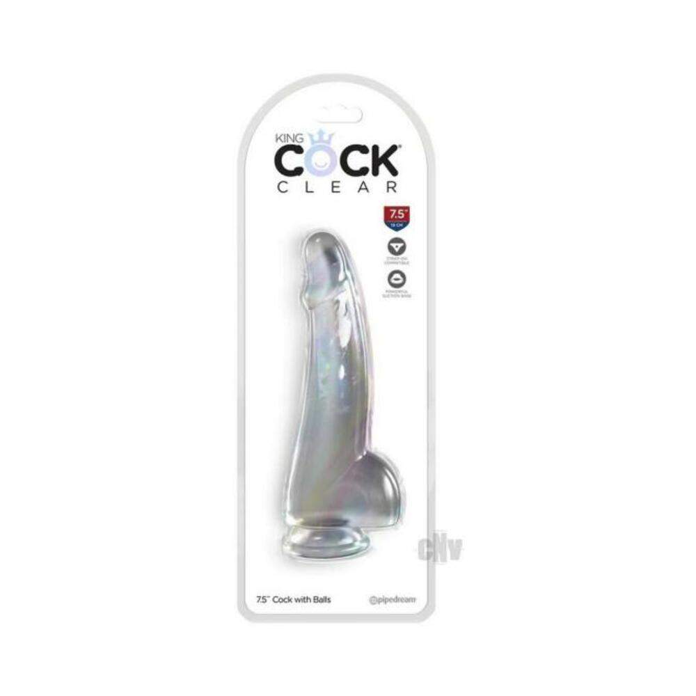 King Cock Clear With Balls 11in Clear