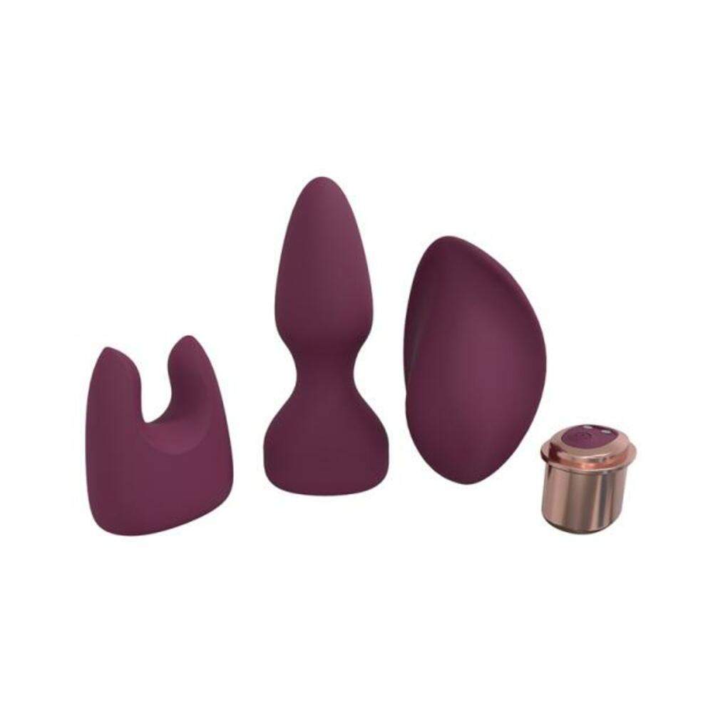 Loveline Pleasure Kit 10 Speed Silicone Rechargeable Waterproof Blue Grey