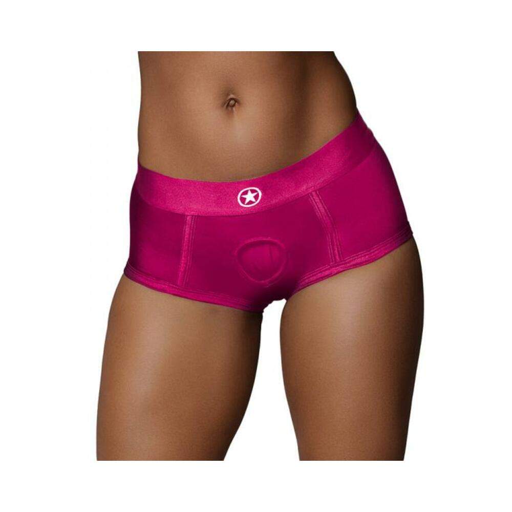 Ouch! Vibrating Strap-on Boxer Purple Xs/s