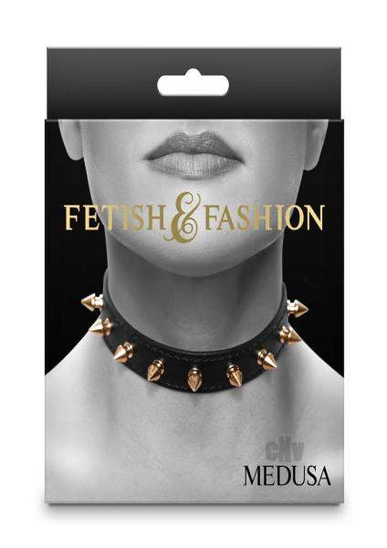 Fetish Fashion Alina Collar Blk/gld