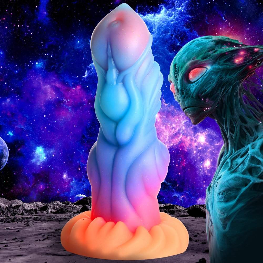 Tenta-cock Glow-in-the-dark Silicone Dildo