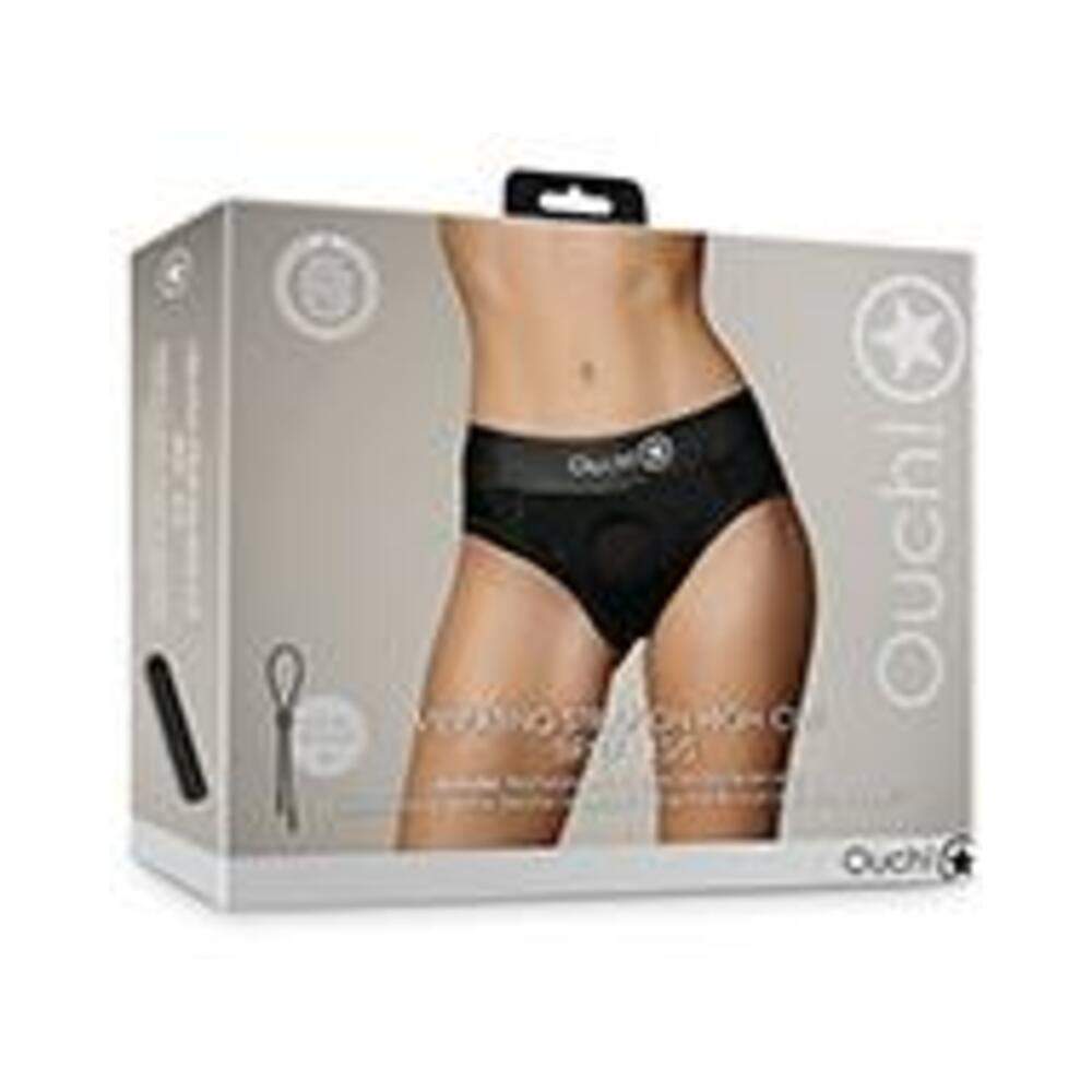 Shots Ouch Vibrating Strap On Boxer - Black Xl/xxl