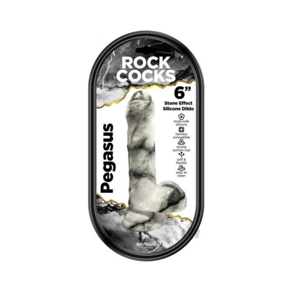 Rock Cocks Atlas Marble Silicone Dildo 5.5 In.