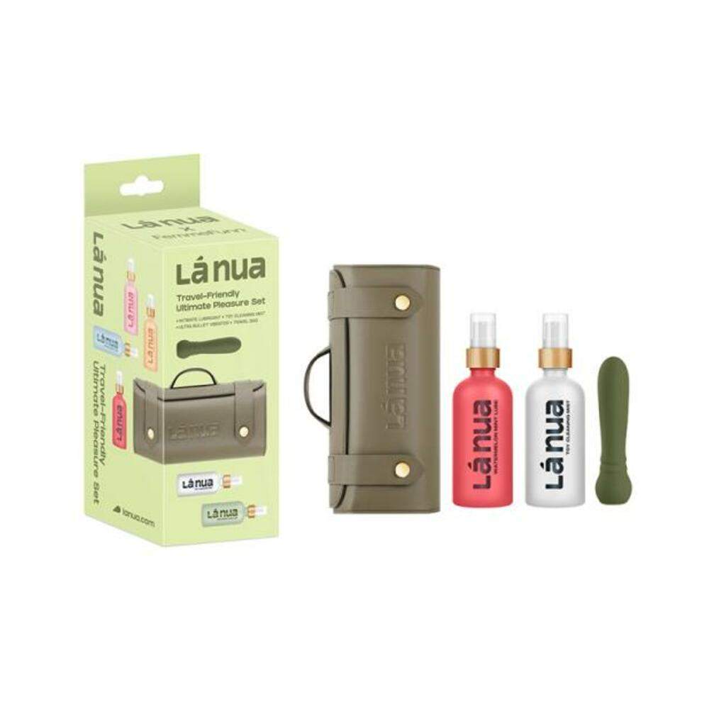 La Nua Gift Bag 2 Ultra Bullet + 100ml Mist Toy Cleaner + 100ml Strawberry Coconut Lube