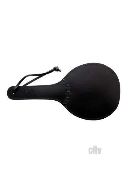 Padded Leather Collar Black