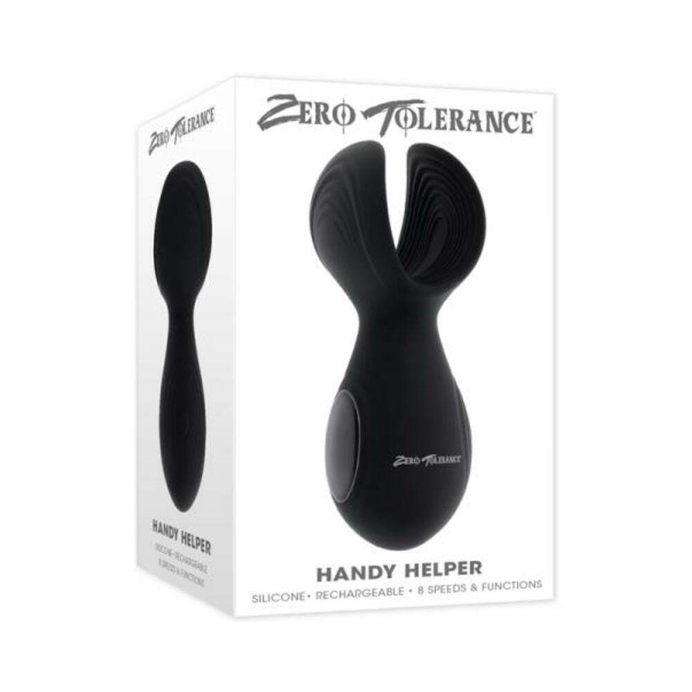 Zero Tolerance Hold Tight Rechargeable Vibrating Squeezeable Cannister Stroker Tpe Black/clear