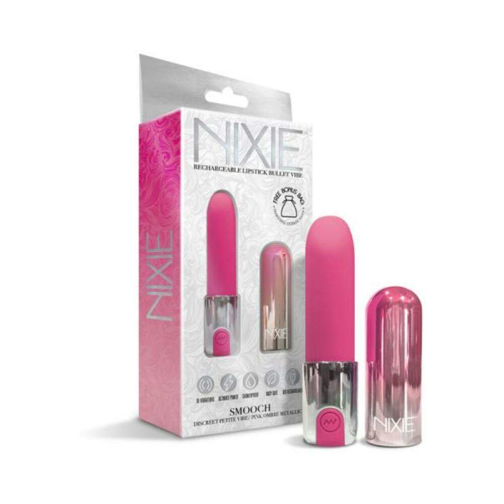 Nixie Smooch Rechargeable Lipstick Vibrator Purple Ombre