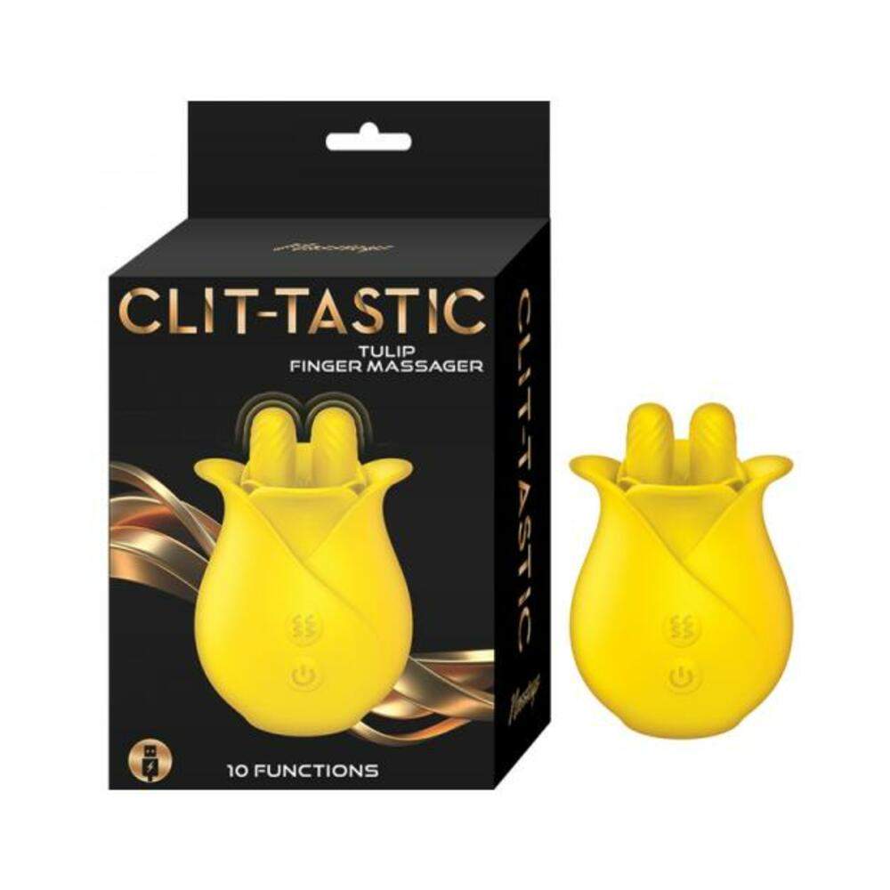 Clit-tastic Tulip Finger Massager Red