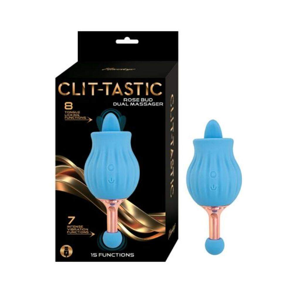 Clit-tastic Rose Bud Dual Massager Red