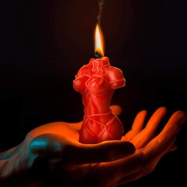 Bound Goddess Drip Candle - Black