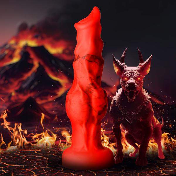 Fire Hound Silicone Dildo - Small