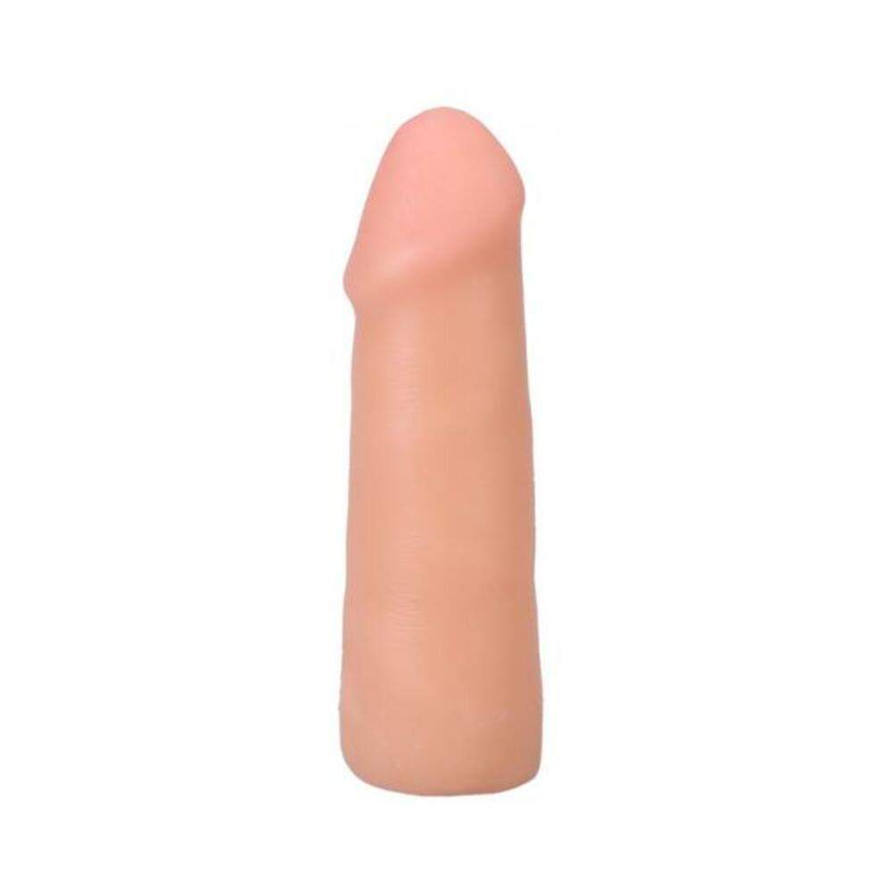 The Realistic Cock 9 In. Ultraskyn Vac-u-lock Dildo With Balls Caramel