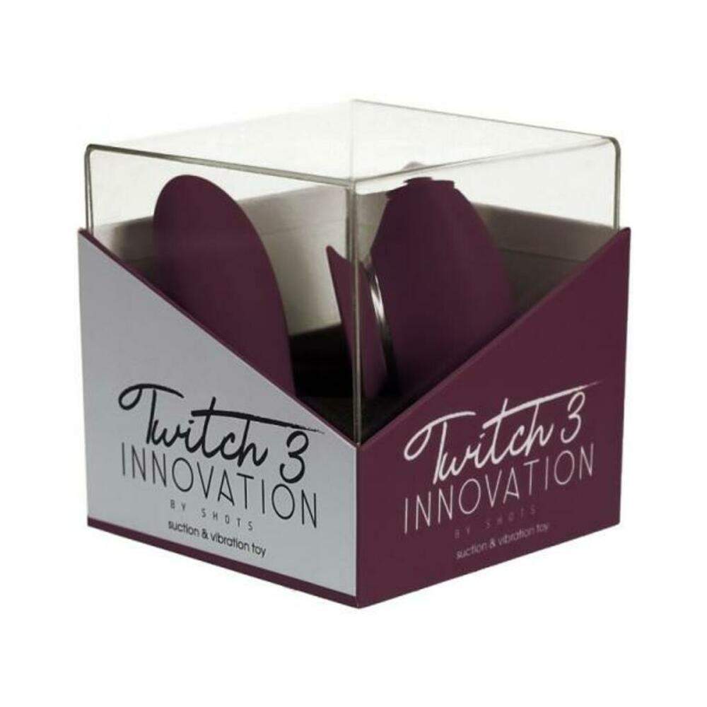 Twitch 3 Silicone Rechargeable Vibrator & Suction Blue/grey