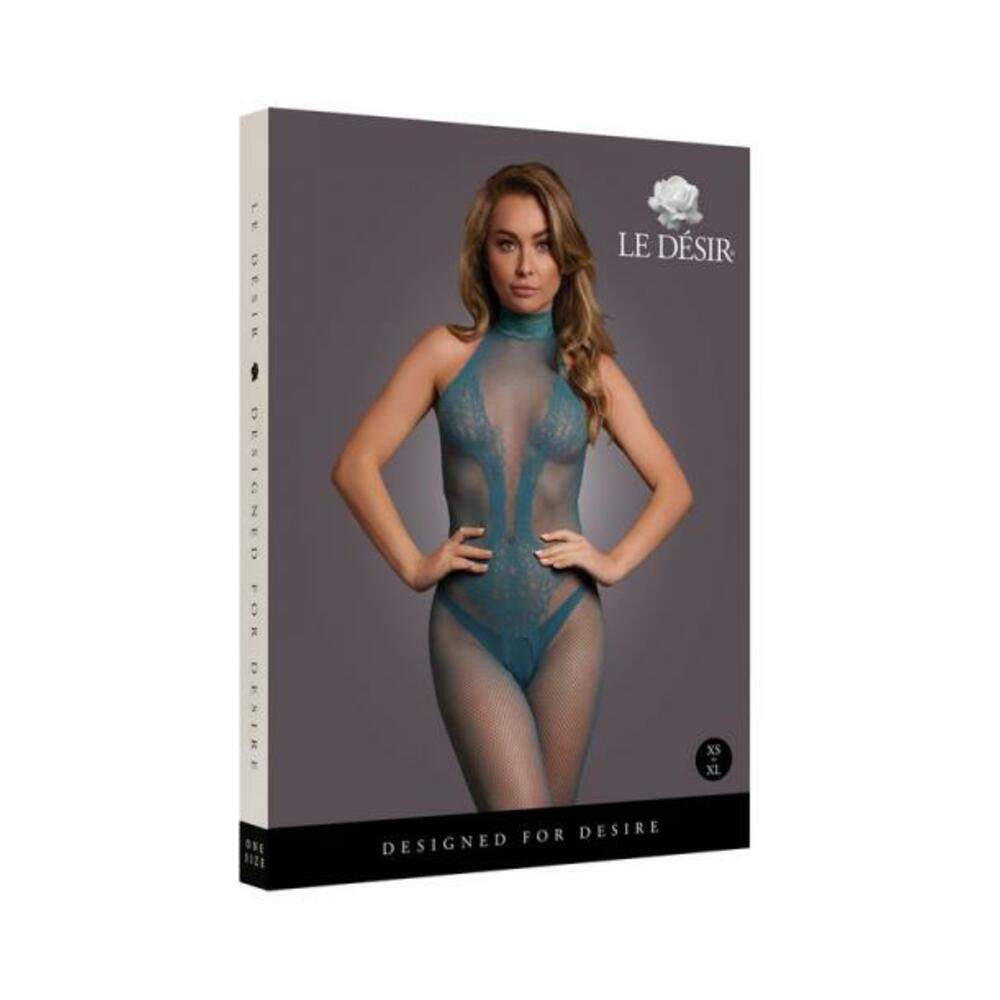 Le Desir V-neck Teddy With Opaque Panels Sunset Glow Queen Size