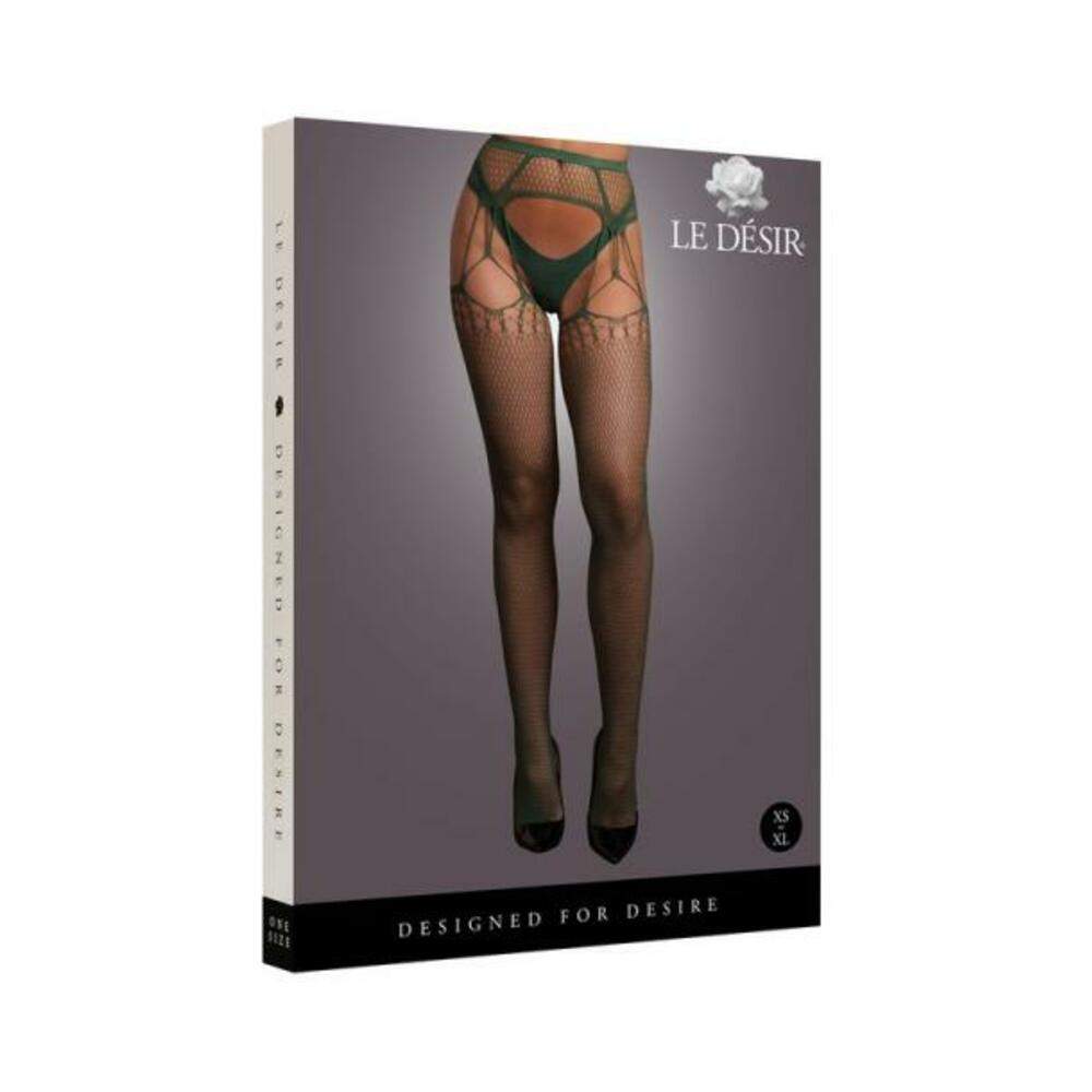 Le Desir Shredded Suspender Pantyhose Sandy Beach Queen Size