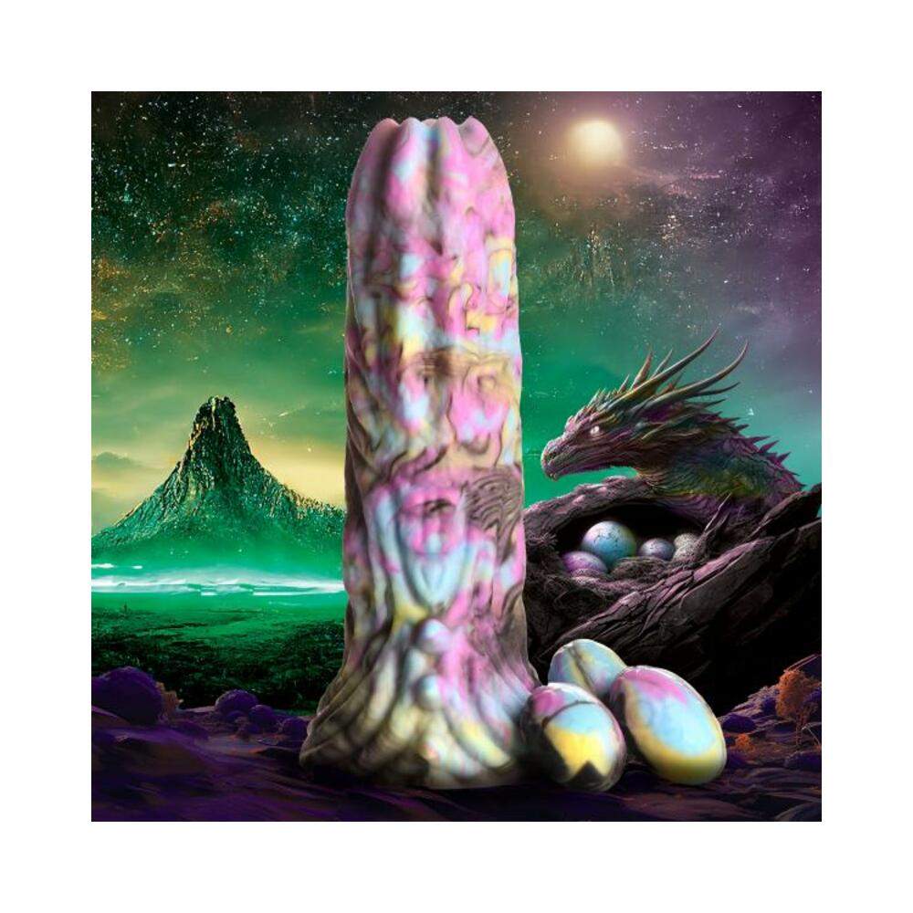 Tenta-queen Ovipositor Silicone Dildo With Eggs