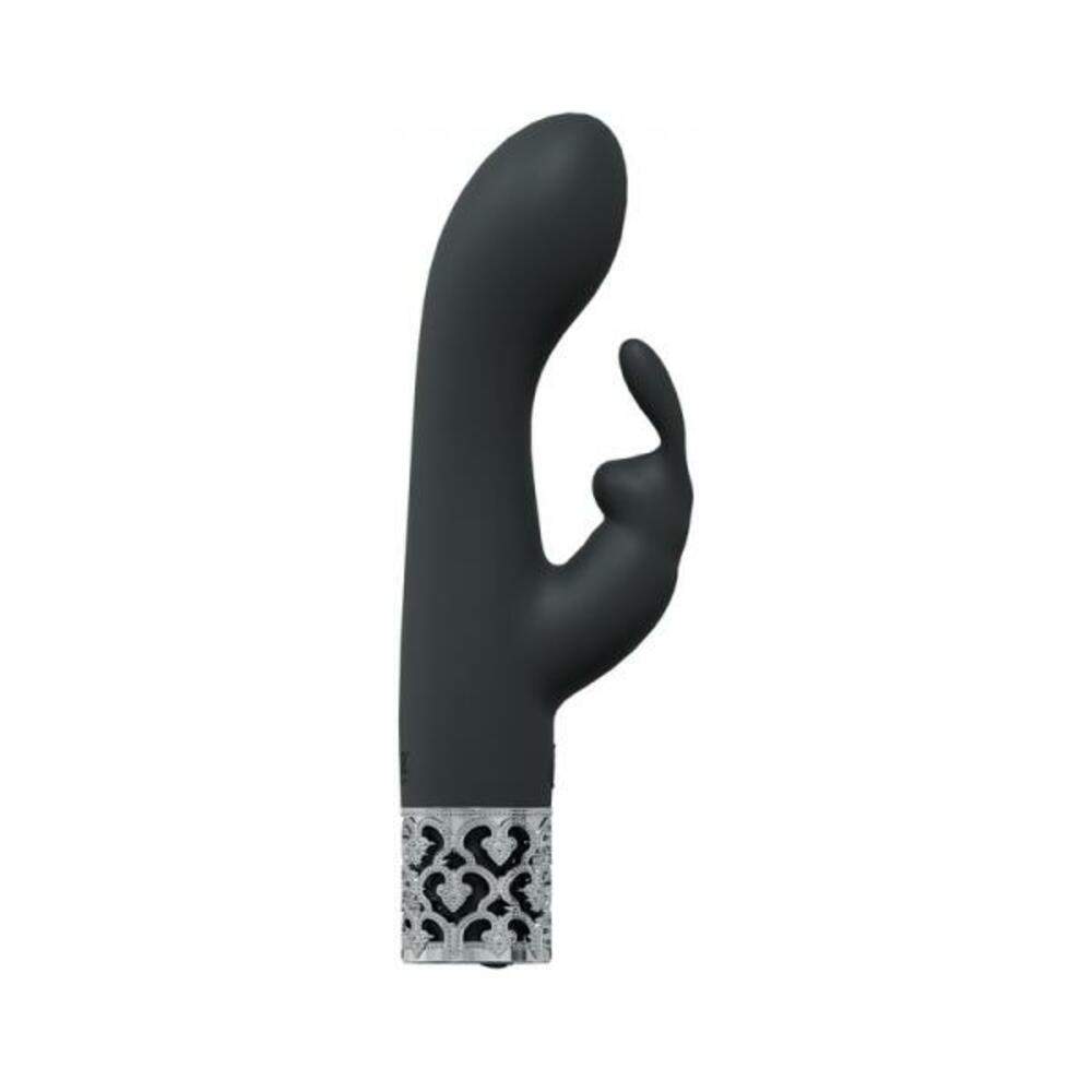 Royal Gems Dueling Queens Silicone Rechargeable Vibrator Purple