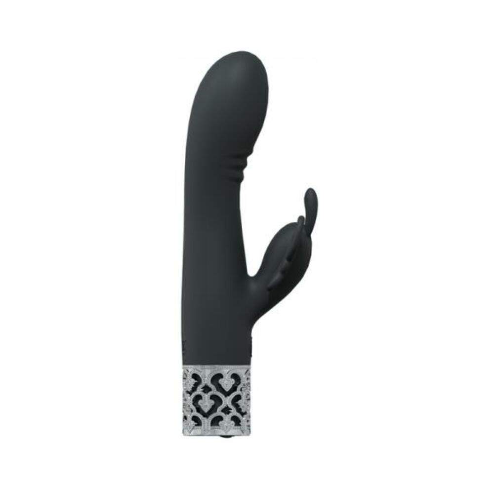 Royal Gems Royal Rabbit Silicone Rechargeable Vibrator Purple