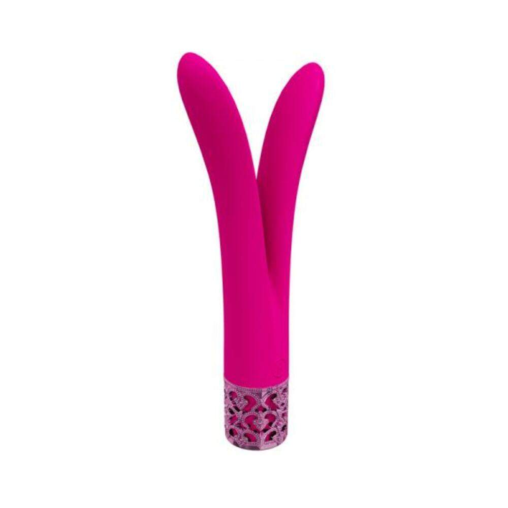 Royal Gems Majestic Silicone Rechargeable Vibrator Black