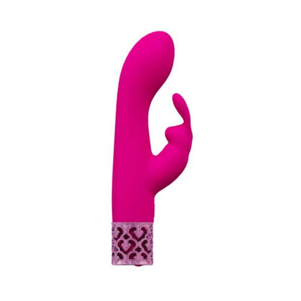 Royal Gems Dueling Queens Silicone Rechargeable Vibrator Pink