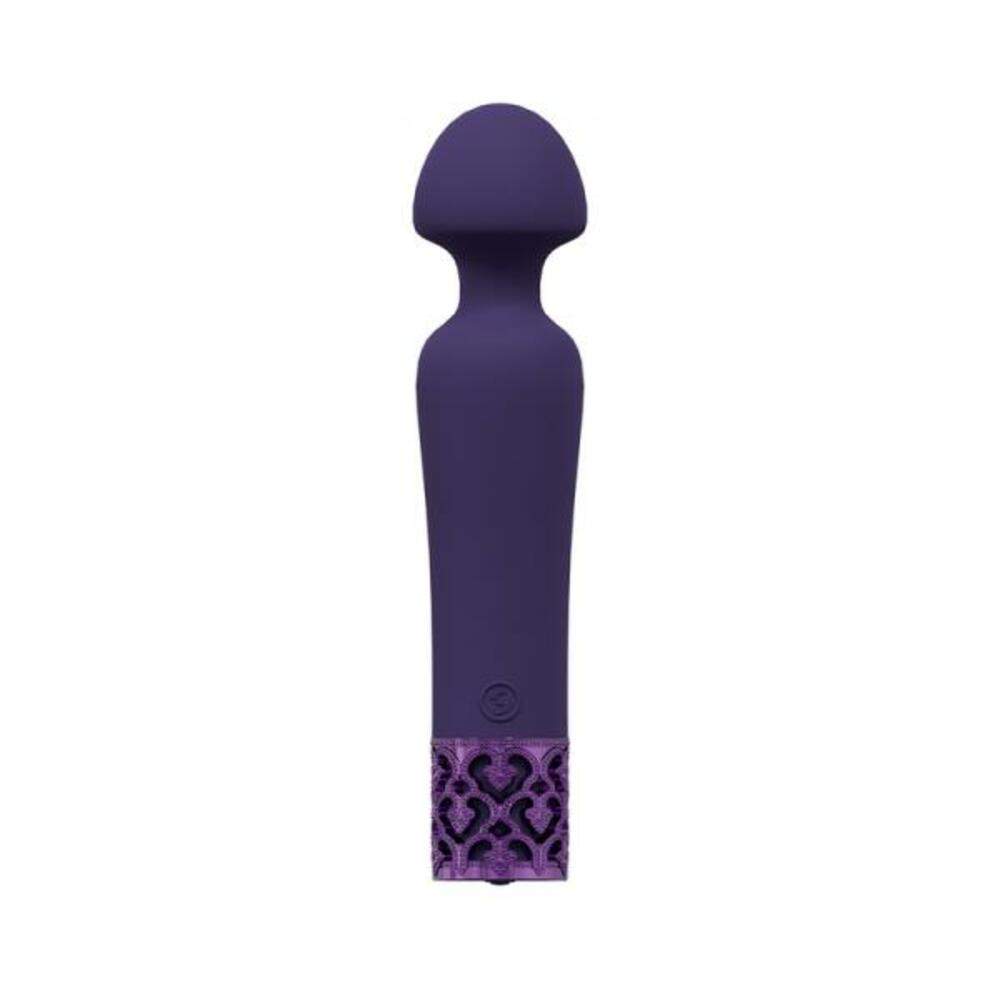 Royal Gems Scepter Silicone Rechargeable Vibrator Black