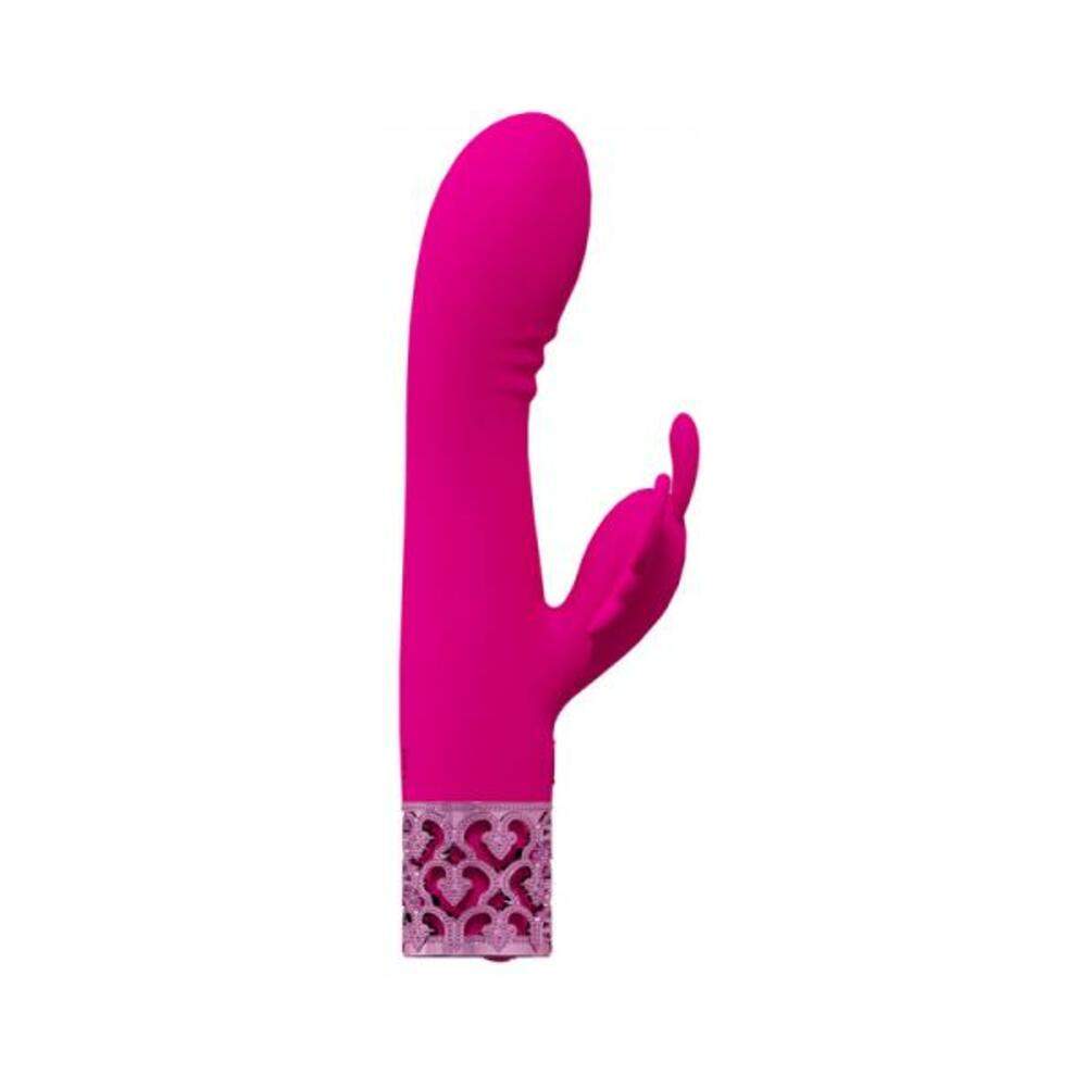 Royal Gems Scepter Silicone Rechargeable Vibrator Purple