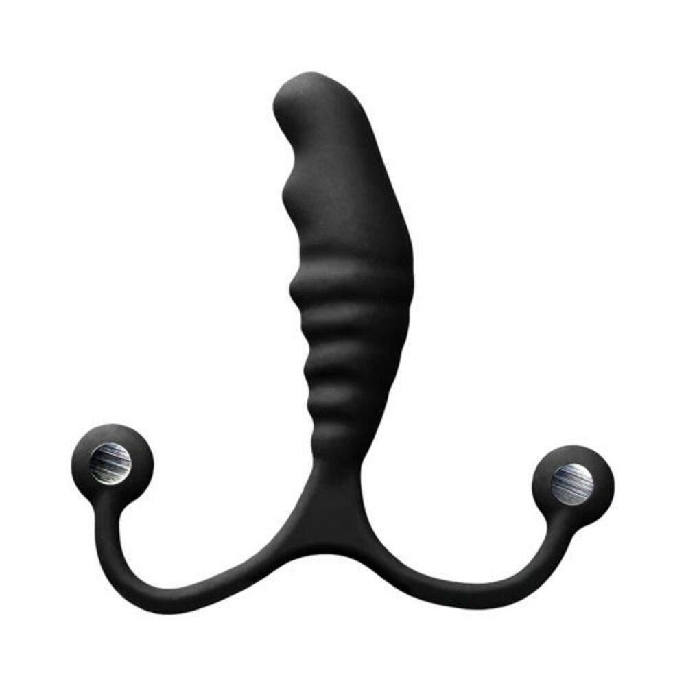 Blue Line 2 Bead Stainless Steel Anal Hook & Cock Ring