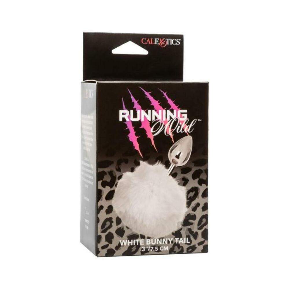 Running Wild White Tail Metallic Anal Probe
