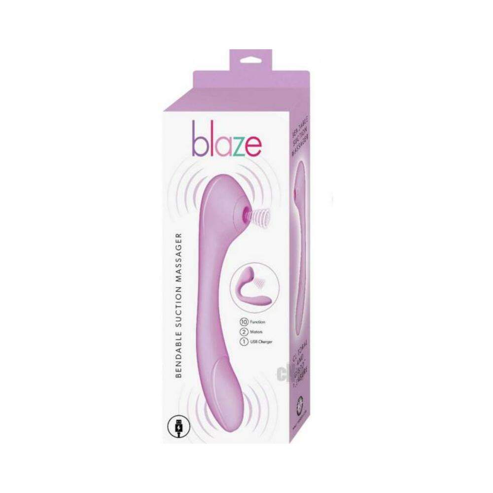 Blaze Bendable Suction Massager Pink