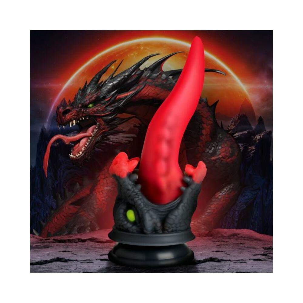 Glas 6" Dildo W/veins & Flat Base