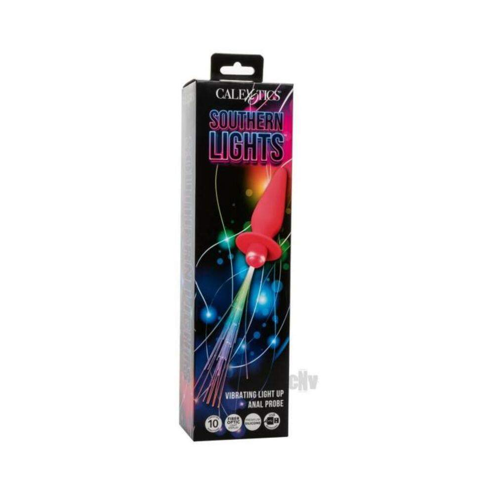 Southern Lights Rechargeable Vibrating Light Up Anal Probe - Purple