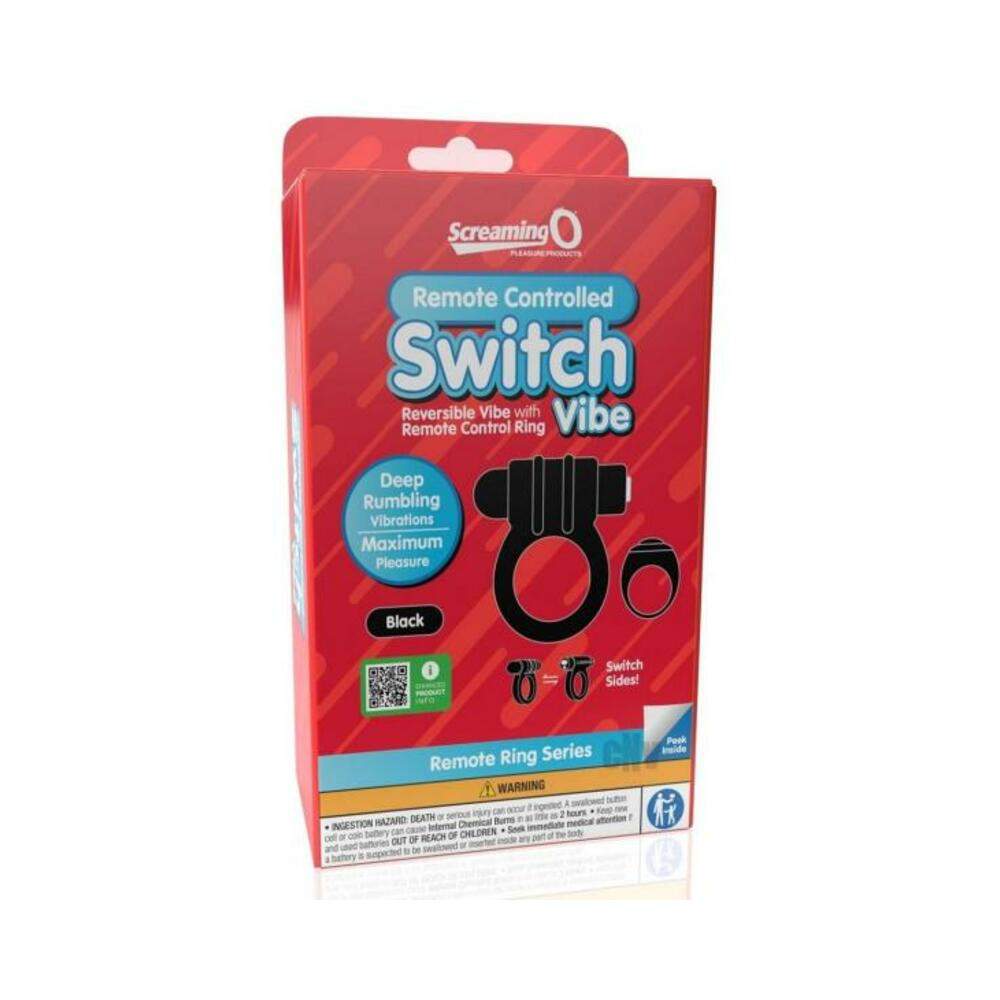 Screaming O Switch Remote Controlled Vibrating Ring - Blue
