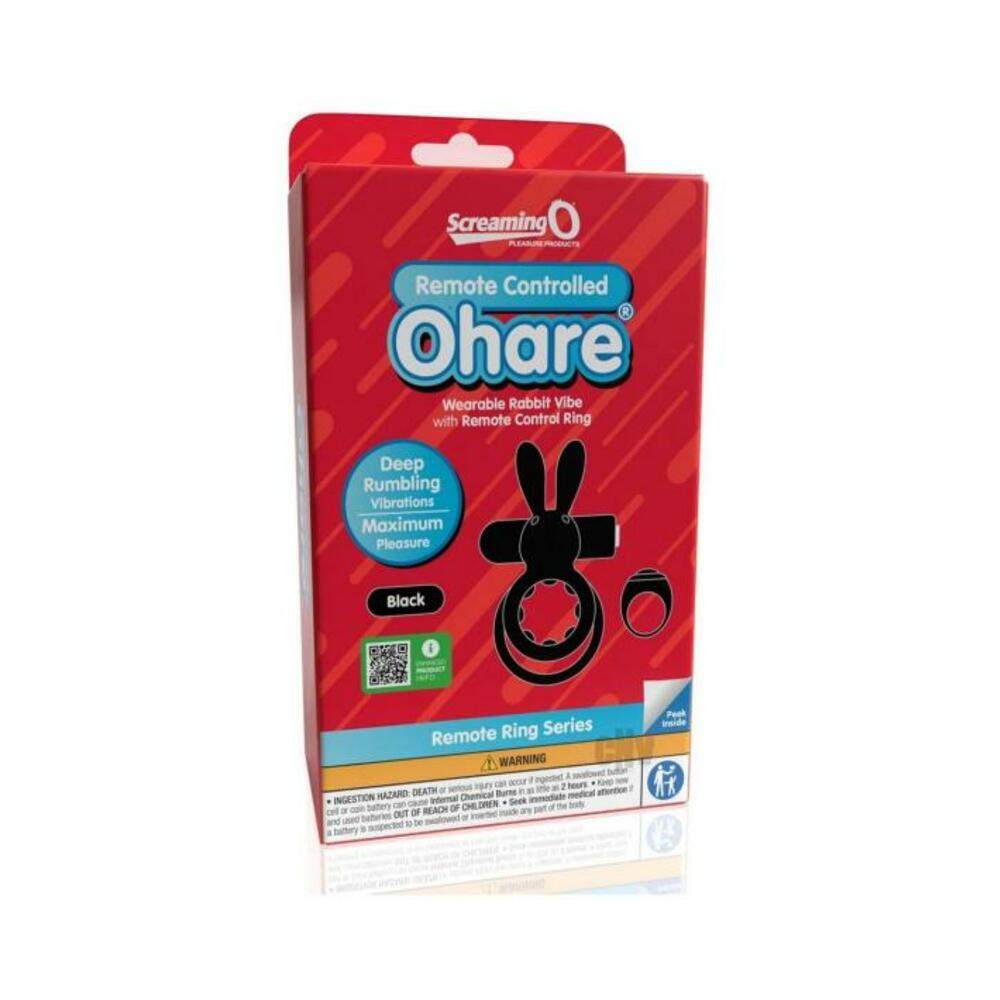 Screaming O Ohare Remote Controlled Vibrating Ring  - Blue