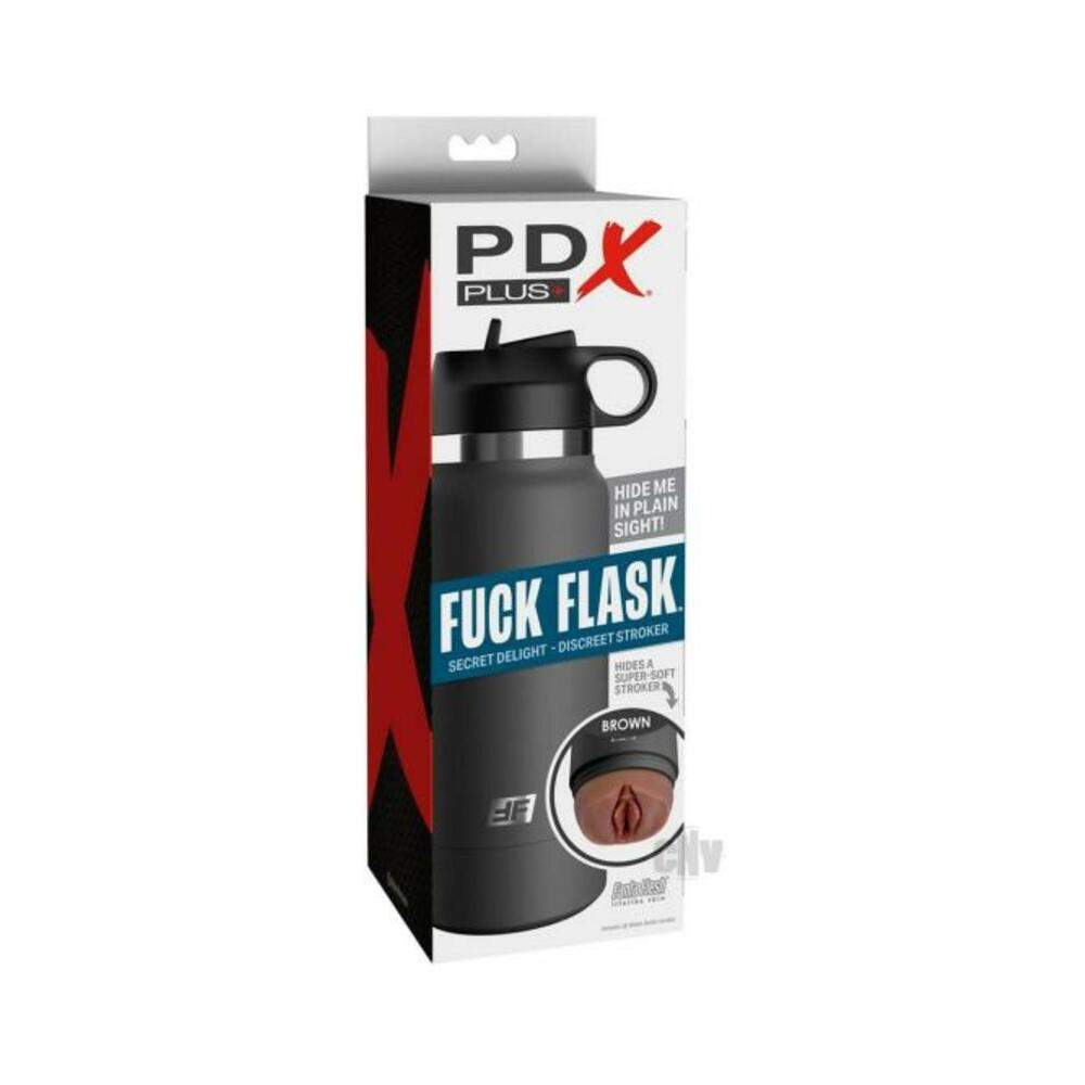 Pdx Plus Fuck Flask Private Pleaser Stroker - Brown/blue