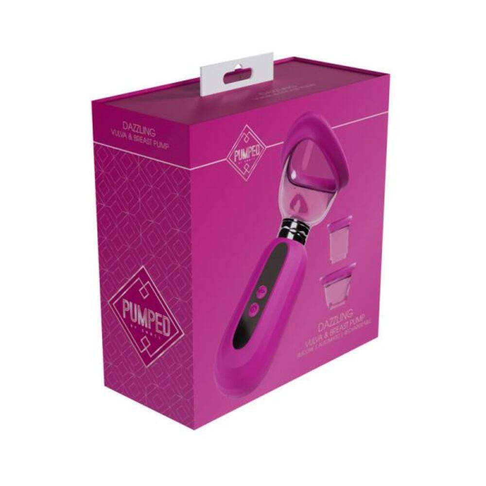 Pumped Arousing Automatic Rechargeable Vulva & Breast Pump Black