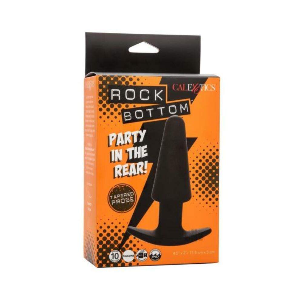Rock Bottom Beaded Anal Probe - Black