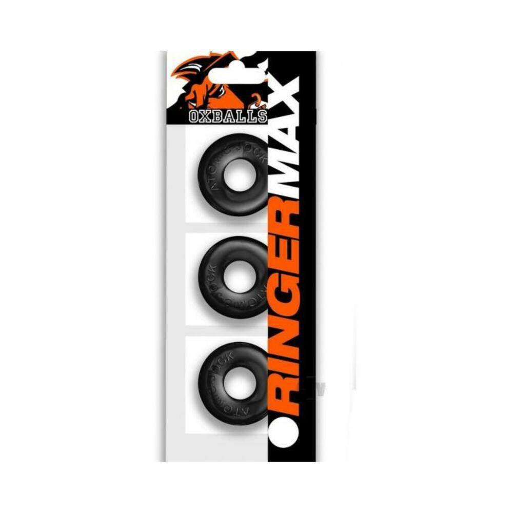 Oxballs Ringer Max 3 Pack Cockrings - Clear