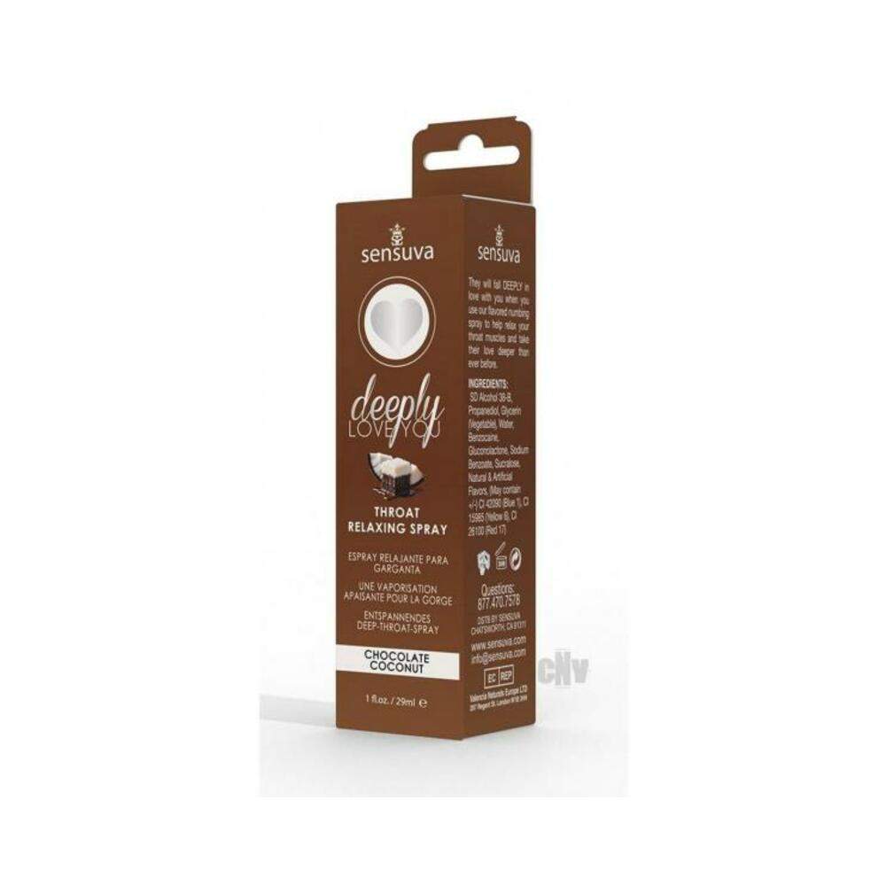 Sensuva Deeply Love You Throat Relaxing Spray Butter Rum 1 Oz.