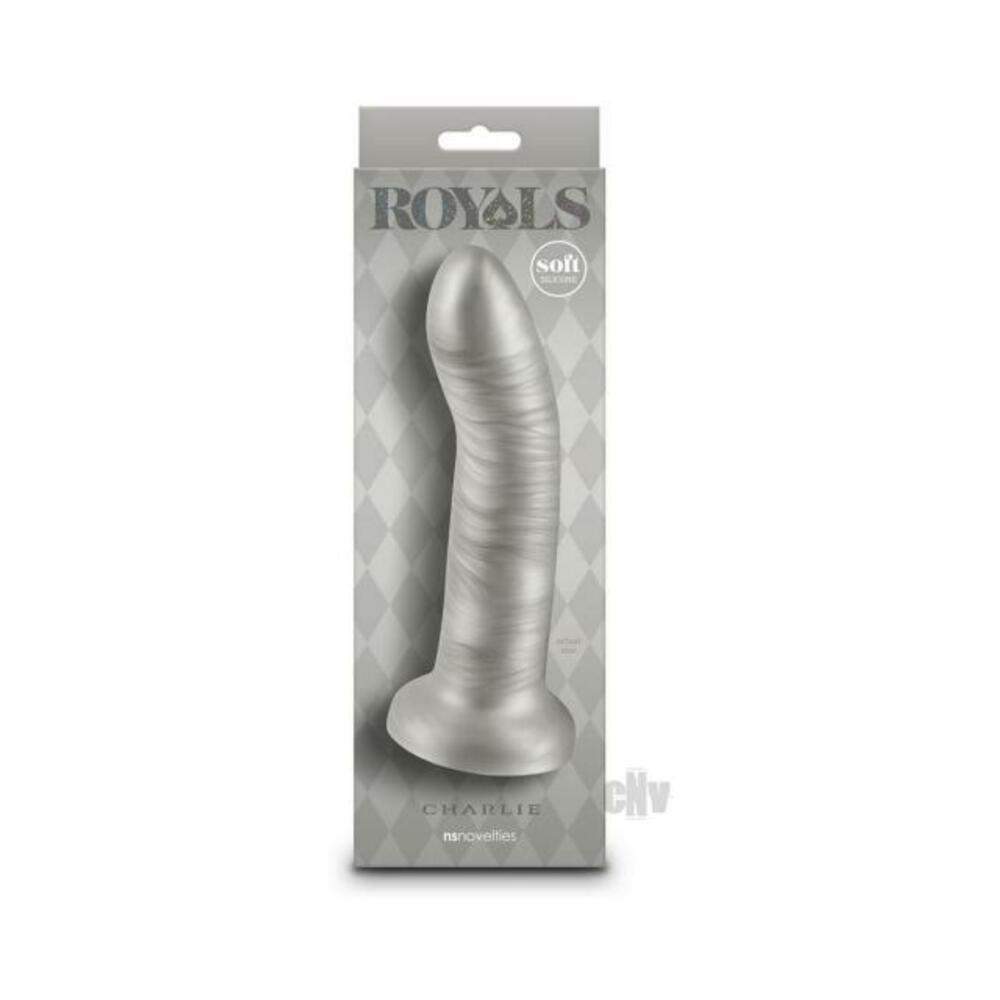 Royals Charlie 5 In. Metallic Curved Dildo Pink