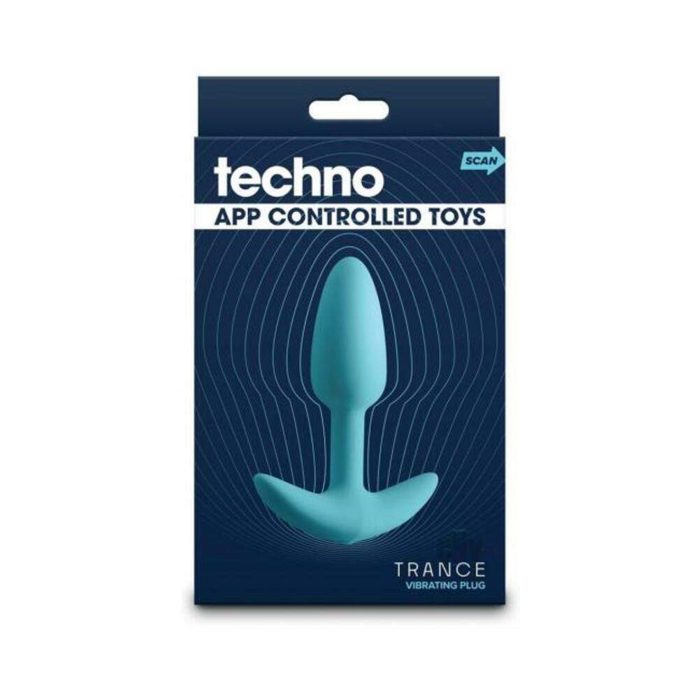 Techno Prism App-controlled Vibrating And Rotating Plug Teal