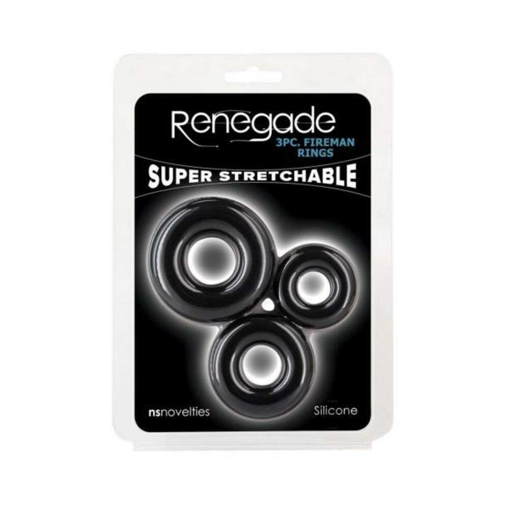 Renegade Slider Vibrating Cock Ring Black