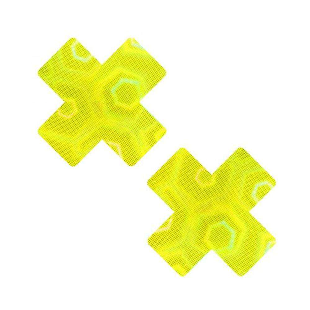 Neva Nude Black Nuclear Nightmare Trippy 3d Holographic X Nipple Pasties