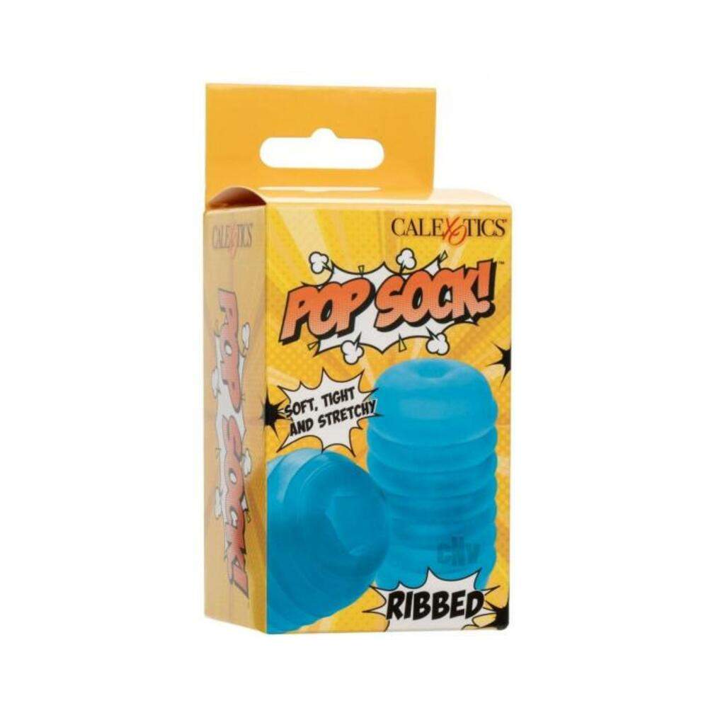 Pop Sock Ribbed Masturbator - Orange