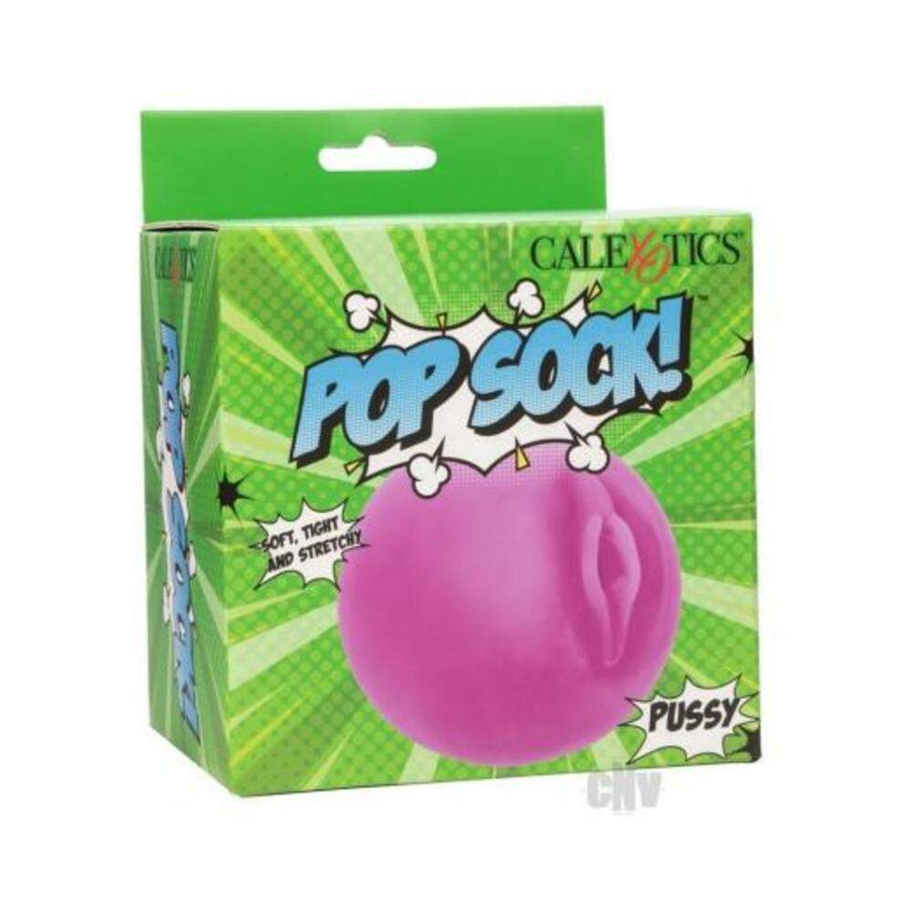 Pop Sock! Pussy & Ass Ball Masturbator - Pink