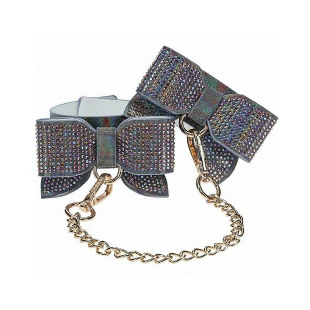 Ouch! Paris Collection Collar With Leash Black