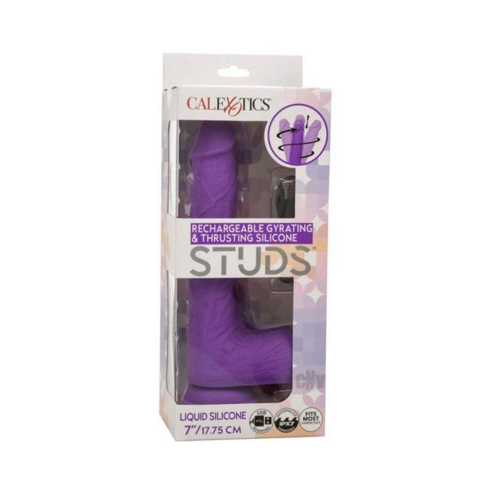 Silicone Studs Neon 6" Dildo - Pink